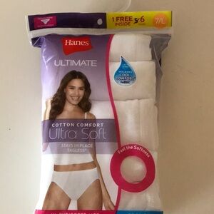 Hanes ultra soft high cut panties